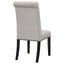 Tufted Rolled Backrest Side Chairs (Set of 2)