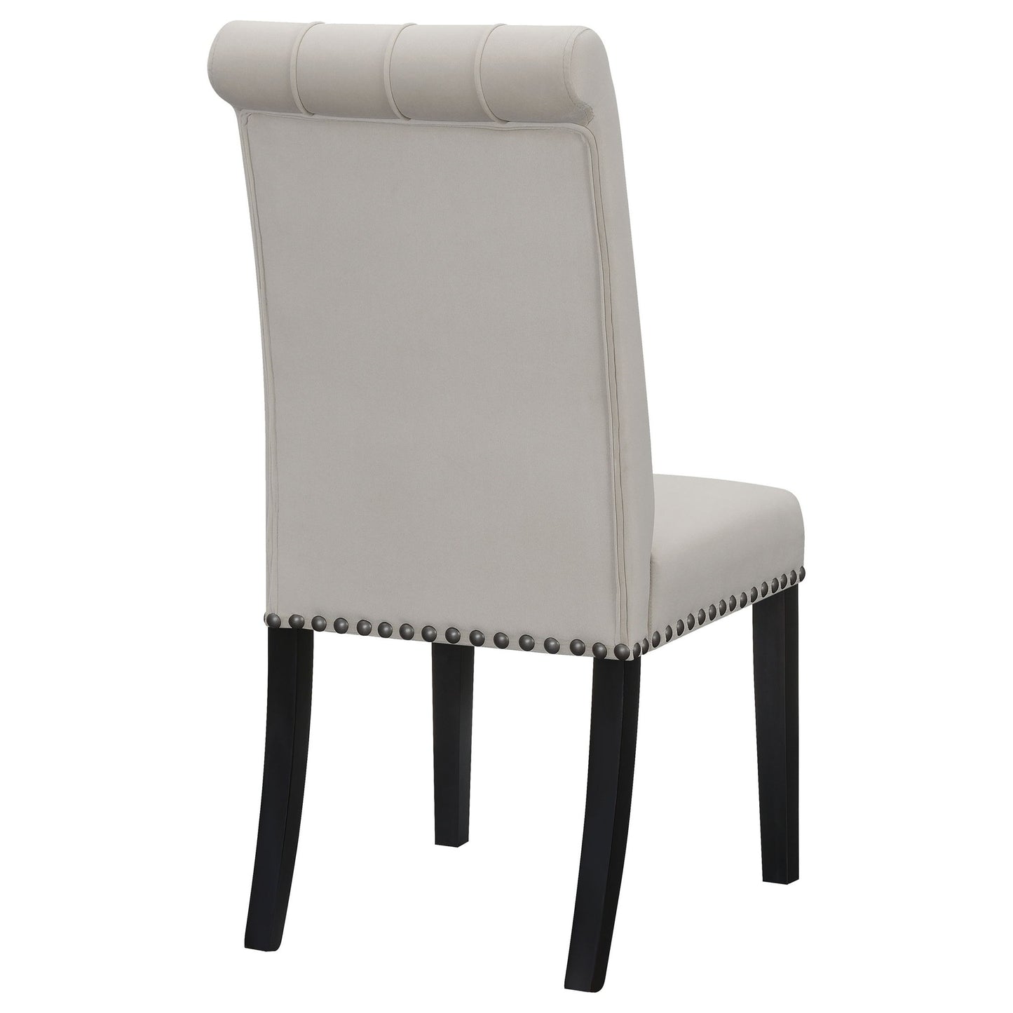 Tufted Rolled Backrest Side Chairs (Set of 2)