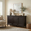 Amherst - Wide 3 Door Storage Cabinet - Hickory Brown