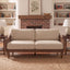 3 Seater Sofa With Rattan Armrests