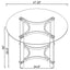 Uptown - 5 Piece Round Dining Set - Chrome