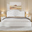 Upholstered Platform Bed With Sturdy Frame And Headboard