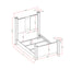 Lorenzo - 5 Piece Bedroom Set With Glittered Detailing