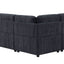 Nyhan - Upholstered Corner Sectional With Pull Out Loveseat And Storaged Chaise