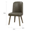 Waylon - Synthetic Leather Side Chair (Set of 2) - Gray / Oak