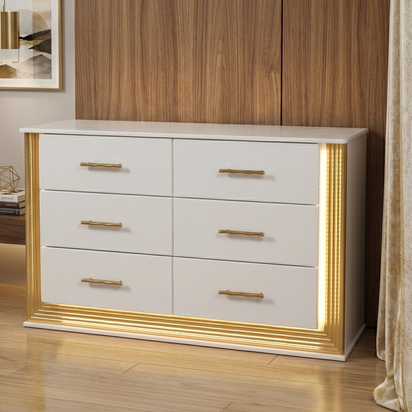 Obsession - 6 Drawer Dresser - White