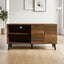 Amidon - TV Stand, With 2 Storage Shelves And 1 Cabinet