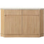 Qwin - Server - Natural Marble / Oak