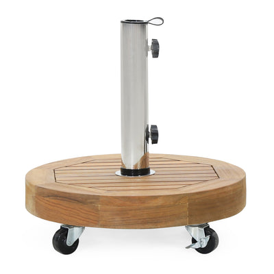 Ralph - Round Umbrella Base - Teak