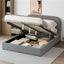 Upholstered Platform Bed With Hydraulic Storage System