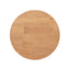 Kenzie - Fluted Pillar Round Accent Side Table - Light Natural Brown