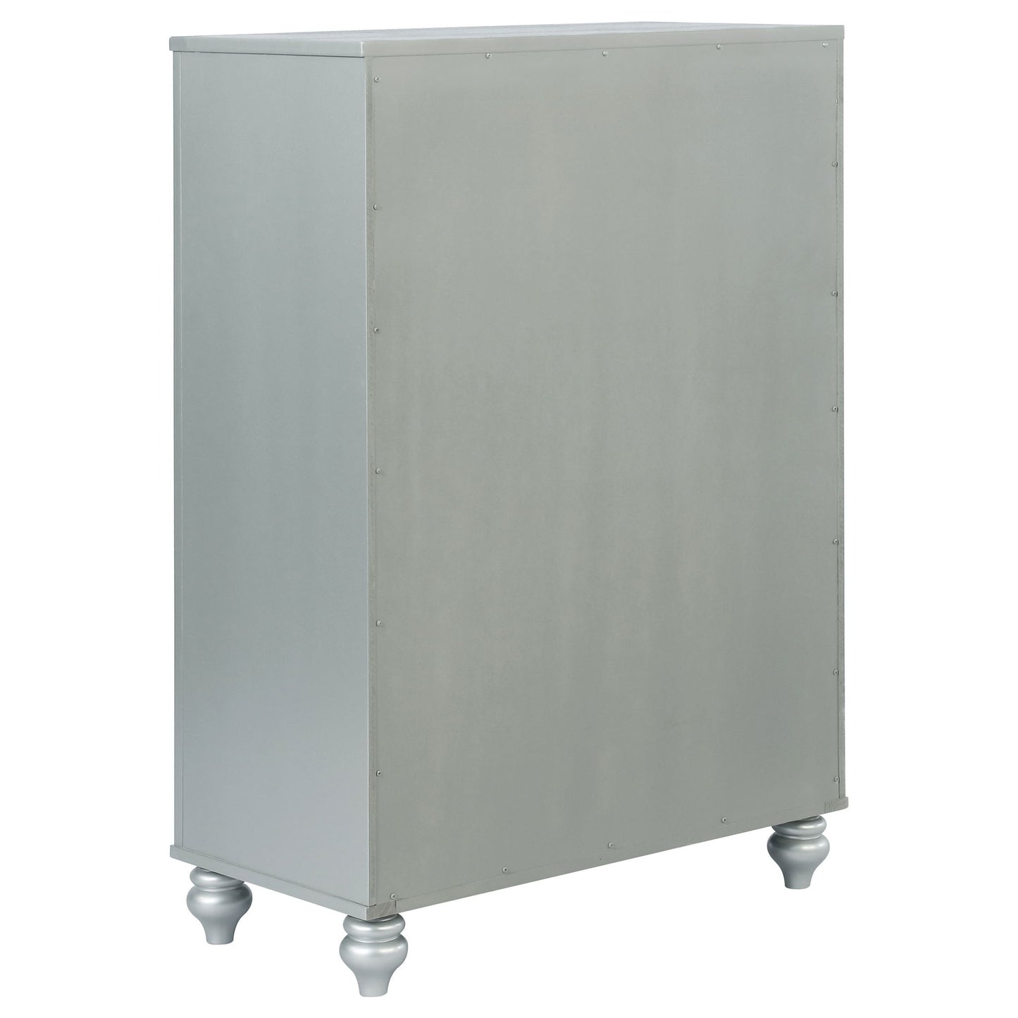 Arabesque - 5 Drawer Bedroom Chest - Silver