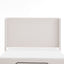 Caron - Queen Size Upholstered Wingback Bed With Adjustable Base Bundle Set - Ivory