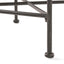 Outdoor Square Side Table With X Shaped Iron Frame - Black