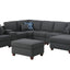 Tina - 8 Piece Upholstered Sectional With Ottoman