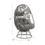 Hikre - Patio Lounge Chair & Side Table - Black / Charcoal
