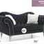 Elegant Round Arm Loveseat