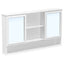 Wall Mounted Bathroom Medicine Cabinet With Double Mirrored Doors