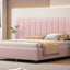 Upholstered Platform Bed With Big Headboard