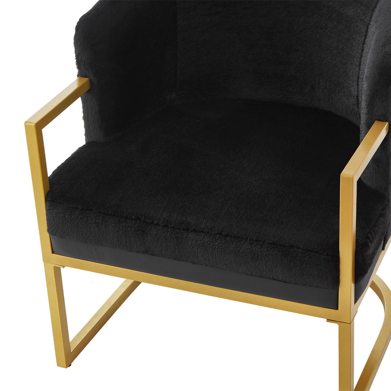 Upholstered Reading Accent Armchair For Living Room