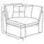 Greeley - 5 Piece Upholstered Modular Sectional Sofa - Ivory