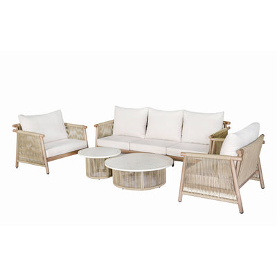 Zira - 5 Piece Patio Sofa Set - Beige