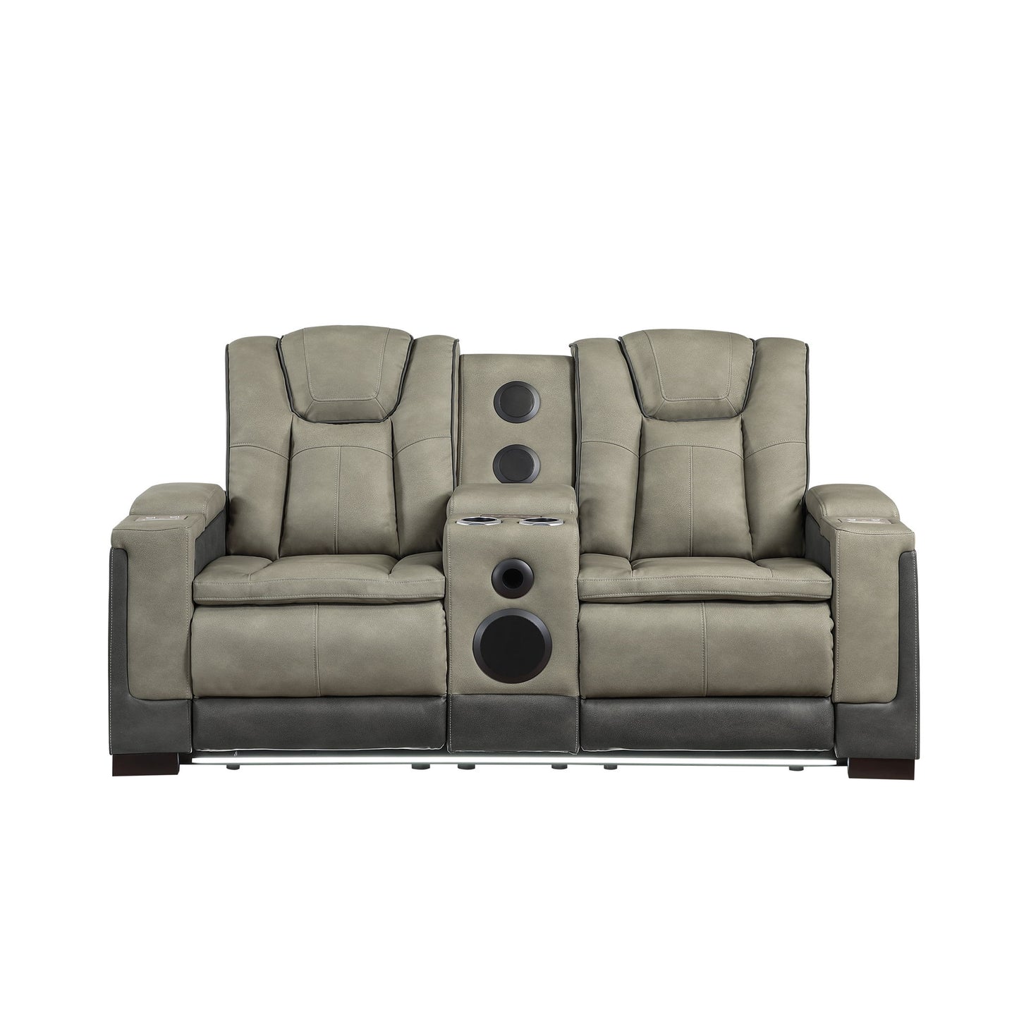 Bruno - Power Reclining Loveseat With Bluetooth Speakers