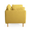 Modern Upholstered Accent Chair With Soft Cushions, Sleek Armrest Design