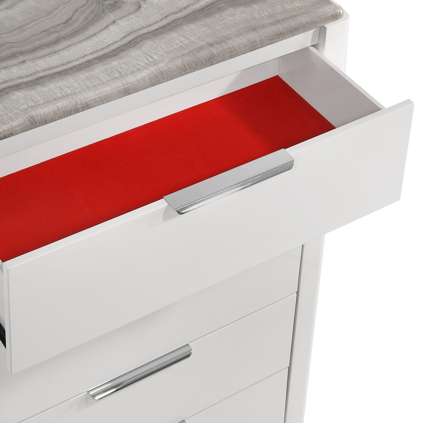 Jazz - 5 Drawer Chest - White