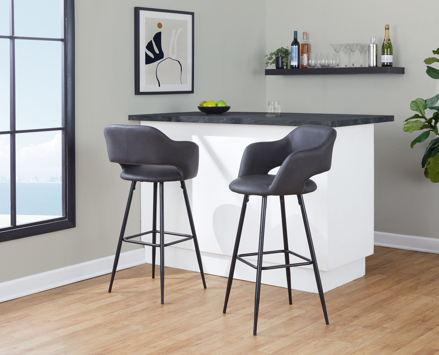 Margarite - Contemporary Barstool (Set of 2)