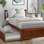 Platform Bed Wood Bed Frame With Trundle