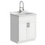 Hennessy - Deluxe Laundry Utility Sink And Cabinet