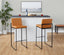 Fuji - Contemporary High Back Barstool Elegant Design