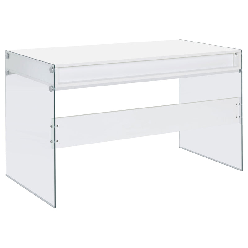 Barretta - 2 Drawer Writing Desk - Gloss White