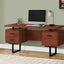 Computer Desk For Home Office, Laptop, Left, Right Set - Up, Storage Drawers, Contemporary & Modern
