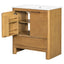 Softened Modern Bathroom Vanity With Sink