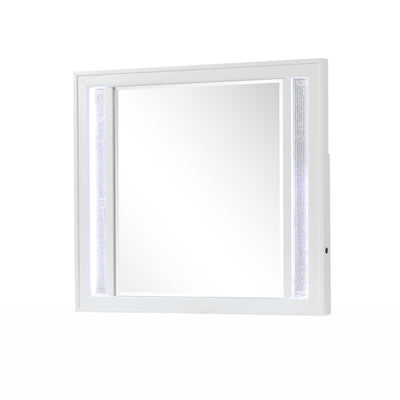 Abigale - Mirror For Dresser Top Made With LED (Includes Only Mirror) - White