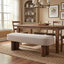 Chic Indoor Upholstered Dining Bench