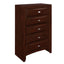 Lucille - 5 Piece Bedroom Set With Storage Drawers And Bookcase Headboard