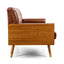 Adelaide - Tufted Sofa With Rolled Accent Pillows - Light Brown