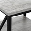 3 Tier Accent Table, Side Marble Look Contemporary & Modern