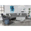 Harrison - Upholstered Storage Ottoman - Gray / Black