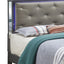Bed With LED Light Accents Headboard