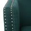 Modern Upholstered Swivel Club Chair With Nailhead Trim