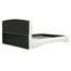 King Curved Upholstered Bed With Smart Ambient Lighting - Cream