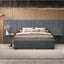 Upholstered Platform Bed With Big Headboard