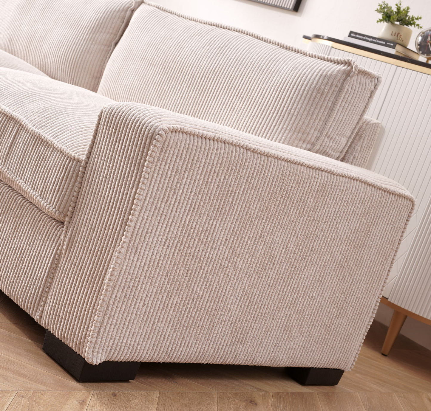 Luxe - Sofa With Sleek Design, Spacious And Comfortable 3 Seater Couch