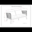 Santiago - Outdoor Sofa - Slate Gray