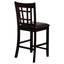 Lattice Back Counter Height Stools (Set of 2)