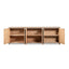 Colette - 6 Door Cabinet Sideboard - Brown